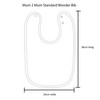 Mum2Mum Standard Wonder Bib Multipack in Red/Lime/Teal