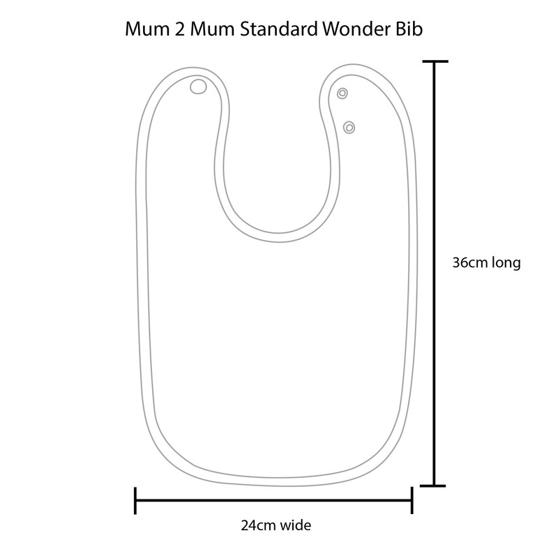 Mum2Mum Standard Wonder Bib Multipack in Red/Lime/Teal