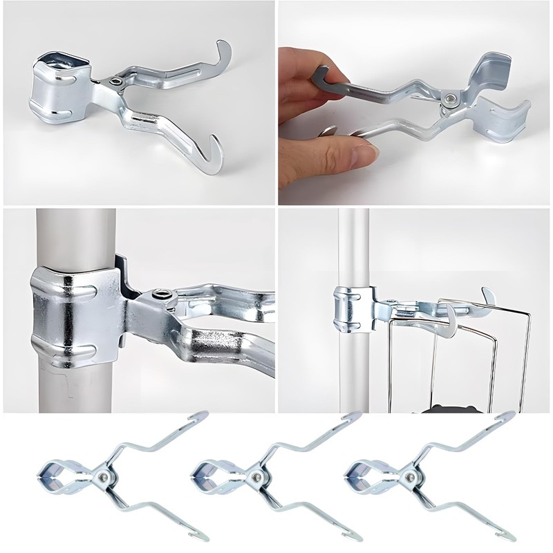 eMagTech Multifunctional Iron Camping Clamp Hooks for Tent Pole Diameter