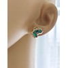 AnnBabic Abalone Shell Butterfly Stud Earrings for Women - Cubic