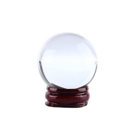 AUNMAS Crystal Sphere, Asian Rare Quartz Magic Crystal Ball 40Mm Boule Crystal Ball Clear Crystal Healing Ball Sphere