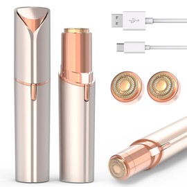 Facial Hair Removal for Women Men, Electric Shaver for Women,Eyebrow & Facial Trimmer,Double Rotating Blades Hair Remover for Upper Lip Chin Peach Fuzz Brow Hair Removal