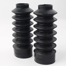 NEWSMARTS Motorcycle 39mm Fork Covers Front Rubber Gaiters Gators Shock Boots for Harley Sportster XL883 1200 / Dyna FXD Powersports Fork Guards