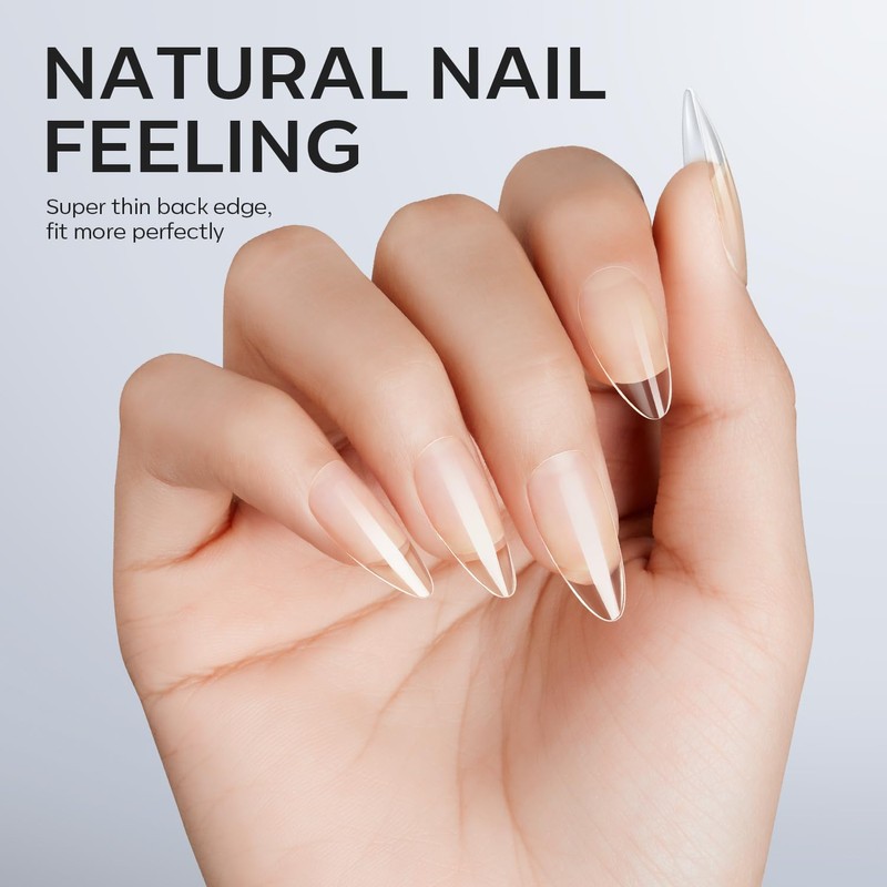Modelones Nail Tips, 510 Pieces, Full Cover Nail Tips Set,
