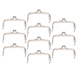 Purse Clasp Change Coin Frame Kiss for Purses Frames Clasps Crochet 10 Pc Small and Closures Metal Lot Lock Square Bag Making Bags 4ins 8cm Hardware Rectangular Closure,Purse