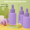 Rowcay 8 Pcs Frosted Glass Dropper Bottles with 2 Funnels,