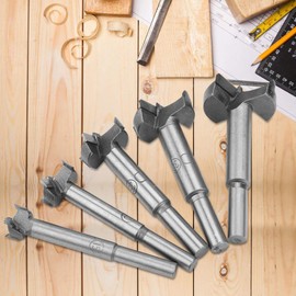 Broca para Madera, Juego de Brocas de 5 Piezas, Juego de Puntas de Broca Plana de 15-35 Mm, Broca de Perforación para Carpintería de Acero de Alta Resistencia, Brocas Forstner