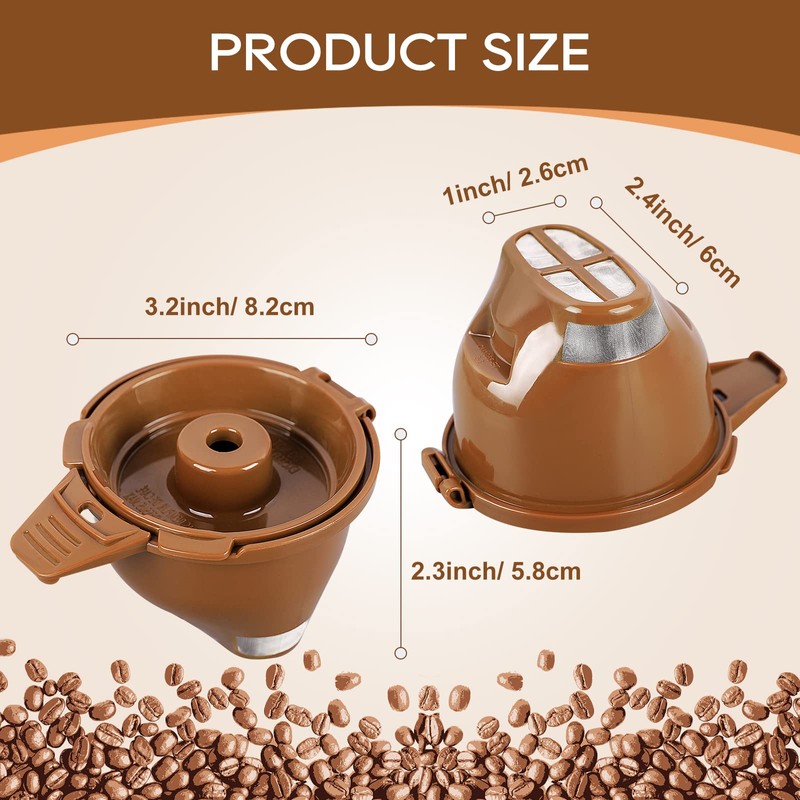 KEEPOW Reusable Single Serve Coffee Filter Coffee Brew Basket for