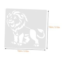 KONTONTY 12 Sheets Cartoon Animal Stencils for DIY Projects Reusable Drawing Templates for Adults Easy to Use Pet Material for School Crafts Home Decor