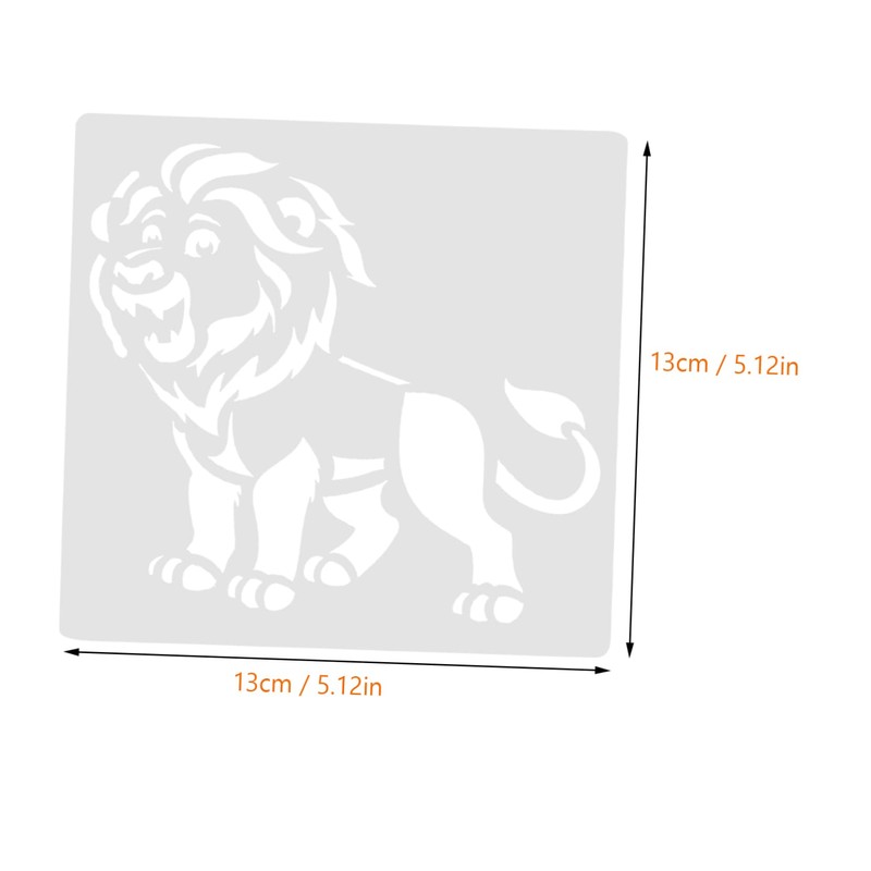 KONTONTY 12 Sheets Cartoon Animal Stencils for DIY Projects Reusable