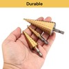 Spendeal 3-Piece Step Drill Bit Set, Hex Shank Quick Change