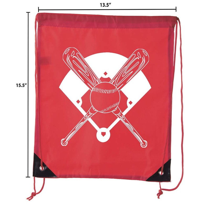 Mato & Hash Boys Drawstring Backpack Baseball Bags 1-10 Pack
