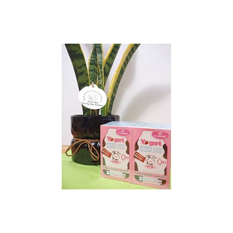 A Bonne X2 Boxes Yogurt Cream Soap Nano White Q10