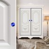 BNYZWOT 12 PCS Crystal Cabinet Knobs Round Glass Bubbles Knobs
