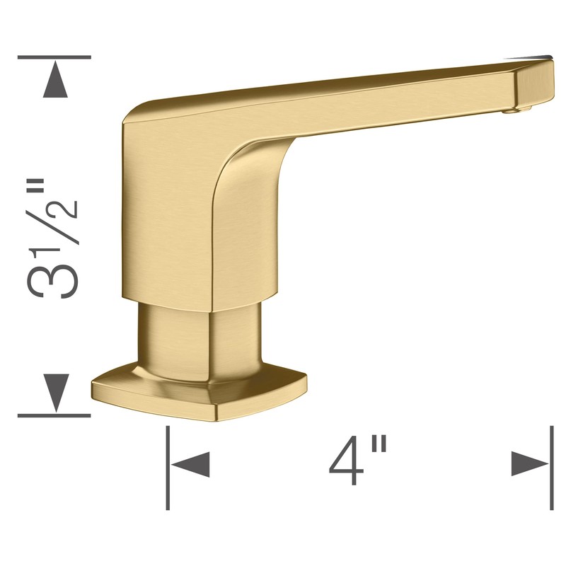 Rivana Soap Dispenser - Satin Gold