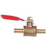 Dapetz ® Brass Ball Valve 6mm Red Lever Inline Hose