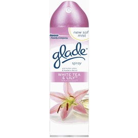 Glade Aerosol Air Freshner, White Tea and Lily, 8 Ounce