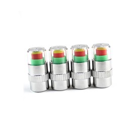 ULTECHNOVO 4pcs Car Tire Valve Caps Pressure Monitoring System Stem Caps Tool for SUV