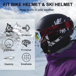 ROCKBROS ROCKBROS Ski Mask Balaclava for Men Cold Weather Scarf Windproof Thermal Winter Neck Warmer Hood for Cycling Hiking Black