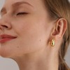 PRETOLE Gold Teardrop Earrings for Women, 14K Gold Plated Thick