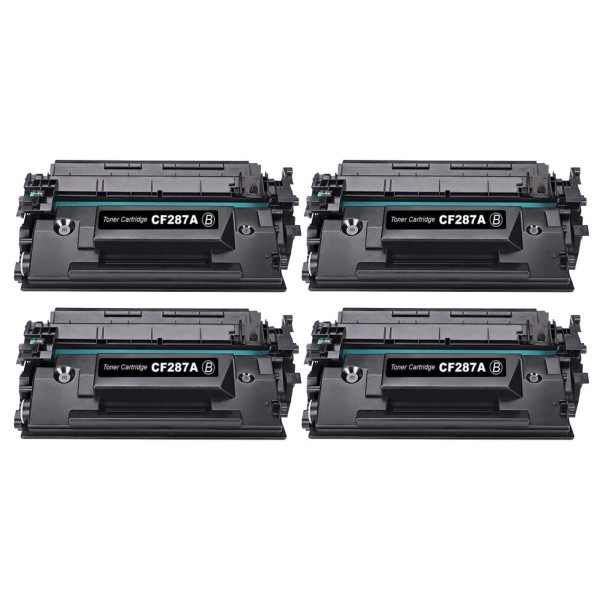 Unbranded 4PK CF287A 87A Toner Cartridge Fits for HP LaserJet