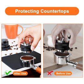 Espresso Tamping Mat Coffee Tamper - Food grade Silicone Espresso Tamping Mat for Espresso Machine Accessories, Tamper Mat for Barista Tools