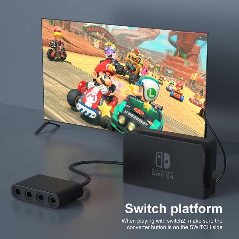 yoxxzus Gamecube Controller Adapter for Switch 2 & Switch 1/OLED