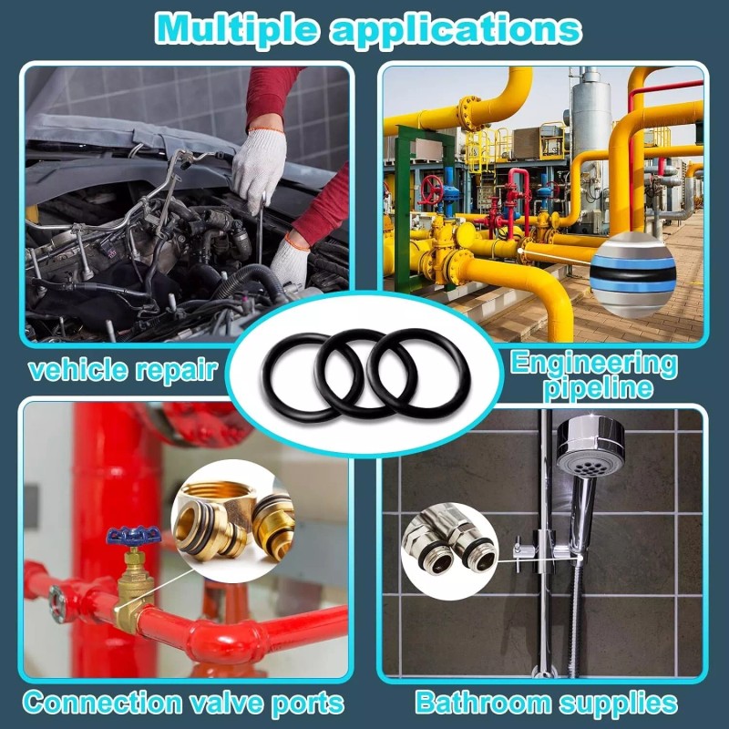 Keze 32 Size 1440 Pcs Rubber O Rings Assortment Kit