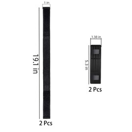 Hufopik 2 Pieces Adjustable Hoverboard Seat Attachment Straps and 2 Pieces Strap Protector Hook for Kart Accessories Self Balance (19.1 Inches), boogie board strap replacement, Kids and adult go-kart