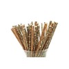 Jungle Party Straws (25 Pack) - Animal Print Paper Straws,