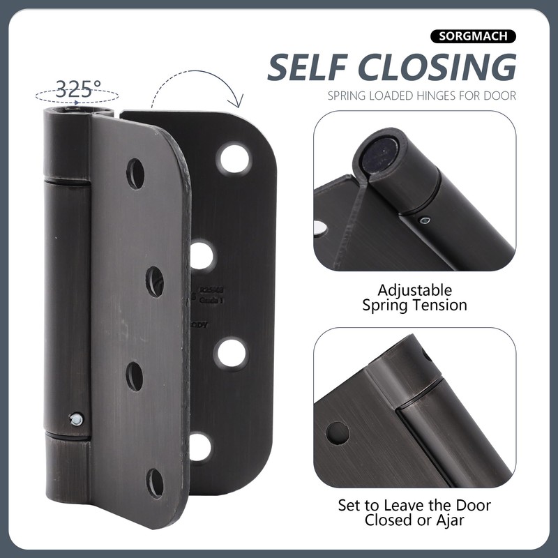 Self Closing Hinge Oil Rubbed Bronze Auto Close Hardware Hinge
