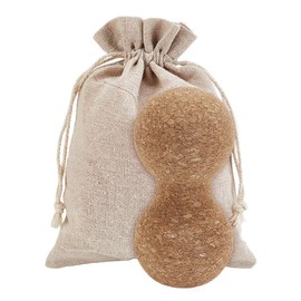 AHANDMAKER Cork Massage Ball Set Cork Peanut Double Lacrosse Massage Peanut Ball for Deep Tissue Muscle Massage, Myofascial Release, Muscle Knots, Hand Roller Ball for Back