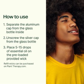 Plant Therapy Essential Oils Aromatherapy Nasal Inhaler Multi-Color Sticks, 3-Pack Personal, Portable, Aluminum & Glass Inhalers with Cotton Wicks - Joyful Aromatherapy Anywhere!