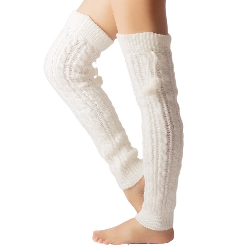 iB-iP Ladies Ballet Dancer Aerobic Cute Thermal Leg Warmers (One