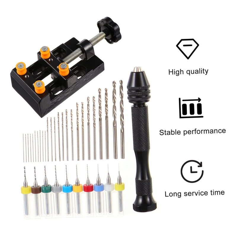 COHEALI 1 Set Hand Drill Tool Kit with Precision Pin