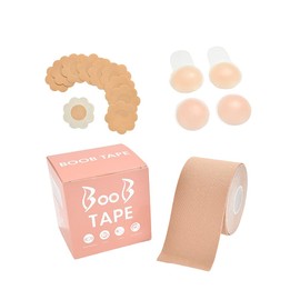 BaronHong FTM Trans Boob Tape for Chest Binding;Safe for Sensitive Skin,Fits A-DD Cups;Boob Shaper Any Shape You Want(Nude,M)