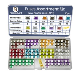 150 piezas de kit de fusibles de micro hoja - surtido de fusibles de micro hoja de perfil bajo, fusibles automotrices, kit de fusibles ATM/APM para auto, RV, camión, motor (2 A 3 A 5 A 7,5