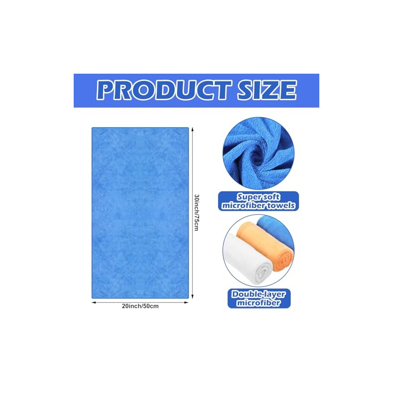 SmoothNovelty 10 Piezas Paño de Limpieza de Microfibra Extra Grande