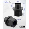 12PCS Two-Piece 19mm Sleeve Flanged Wheel Lug Nuts Fit Steel