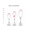 WGVI WGV Champagne Glass Vase, Width 6", Height 20", (Multiple