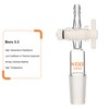 XCD Vacuum Flow Control Adapter, Lab Glass Adapter with PTFE