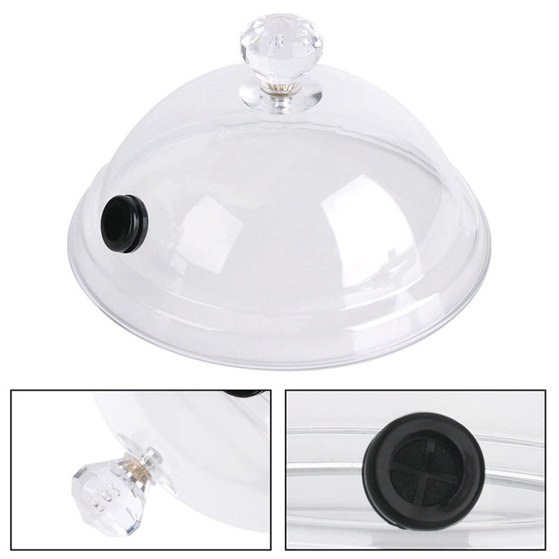 Gernie Smoking Dome Cover, Portable Smoke Infuser with Handle, Acrylic,
