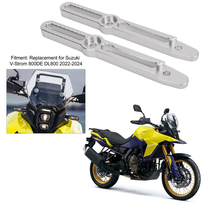 Windscreen Adjusters Bracket Kit Aluminum Reduce Noise Replacement for Suzuki