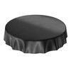 Oilcloth Tablecloth Oilcloth Washable Tablecloth Plain Gloss Plain Black Cut