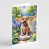 Caroline's Treasures Norfolk Terrier Spring Path Greeting Cards Pack of
