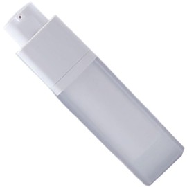 LJJCSFF Square Essence Dispensers Frosted Airless Pump Bottles Plastic Refillable Empty Pump Bottles for Foundation Cream Lotion 30ml