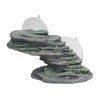 Resin Climbing Platform Realistic Aquarium Rock Ornaments with Suction Cup