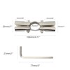 AUXBC 2Pcs OD 1"(25MM) Joint Pipe Clamp, Structural Pipe Connector