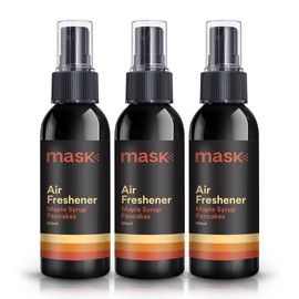 Mask - Air Freshener Spray, Bathroom Deodorizer, Travel Size Air Freshener, Long Lasting, Strong Odor Eliminator, Pet Odor Eliminator, Room Deodorizer, 10.2 Fl Oz, Maple Syrup Pancakes, Pack of 3