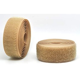 Beige 50mm Sew-on Hook & Loop Tape Alfatex® Brand supplied by the Velcro Companies - Various Lengths (Length: 1m)